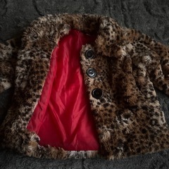 ヒョウ柄コート　90の画像