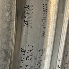 ★SSR タナベ ヴィエナ LXF 18インチ ホイール★8j ＋38  PCD114.3 5Hの画像