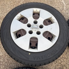 日産用 185/65R15スタッドレスタイヤ 鉄ホイール付き4本セット 冬用の画像