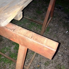 鉄　ウマ　作業台　2つセット　大工道具　軽量の画像