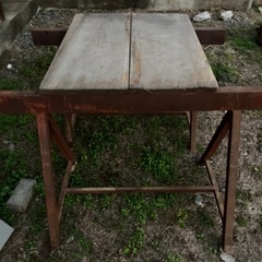 鉄　ウマ　作業台　2つセット　大工道具　軽量の画像