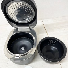 M【中古品】SHARP シャープ 炊飯器 5.5合 IH式 PLAINLY 匠の火加減 ブラック KS-HF10B-B 2022年製　キッチン家電の画像