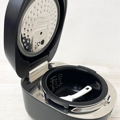 M【中古品】SHARP シャープ 炊飯器 5.5合 IH式 PLAINLY 匠の火加減 ブラック KS-HF10B-B 2022年製　キッチン家電の画像
