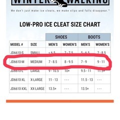 新品未使用ウィンターウォーキング ロープロアイスピート1個単価900円
の画像