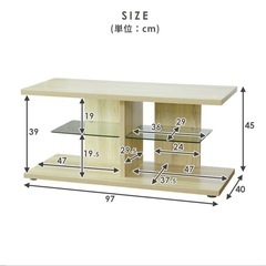 テレビ台　ブラックの画像