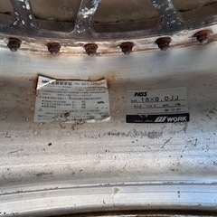 さすがに希少 WORK VS-MX 18インチ 9J＋38 PCD114.3 メッシュ 絶版 当時物の画像