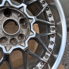 さすがに希少 WORK VS-MX 18インチ 9J＋38 PCD114.3 メッシュ 絶版 当時物の画像