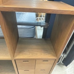 【リサイクルサービス八光】幅200㎝　無印良品　スタッキングシェルフの画像