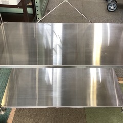 【リサイクルサービス八光】幅84cm　無印良品　ステンレスユニットシェルフの画像