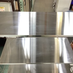 【リサイクルサービス八光】幅84cm　無印良品　ステンレスユニットシェルフの画像