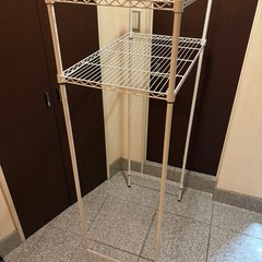 スチールラック メタルラック 白の画像