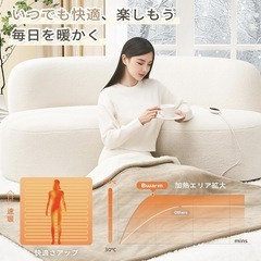 電気毛布　Bwarm  オートミール　140x80cm 　Bwarm の画像