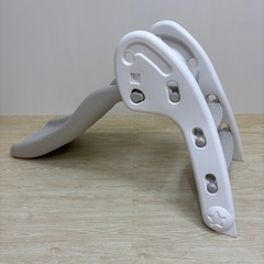 遊具　すべり台　滑り台　ホワイト　グレーの画像