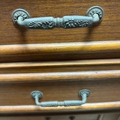 アンティーク調♪引き出し2段の棚 幅約121cmの画像