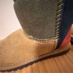 キッズショートブーツ　ムートンブーツ　17.0の画像