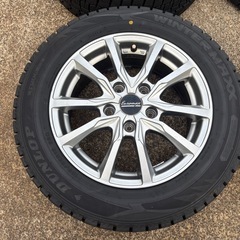 カローラ等185/65R15スタッドレスタイヤ アルミ付き4本セット 冬用の画像