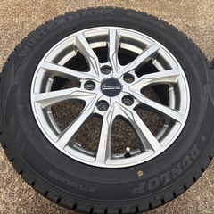 カローラ等185/65R15スタッドレスタイヤ アルミ付き4本セット 冬用の画像