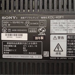 テレビ：動作確認済みの画像