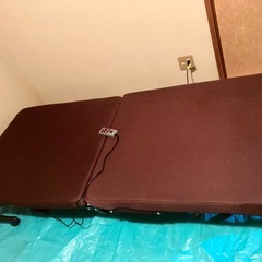 【動作確認済】キャスター付き折りたたみ電動リクライニングベッドの画像