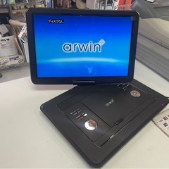 美品　arwin+　アーウィン　15.6インチ　ポータブル　DVDプレーヤー　APD-156NEO　ブラック　稼働確認済　中古　③の画像