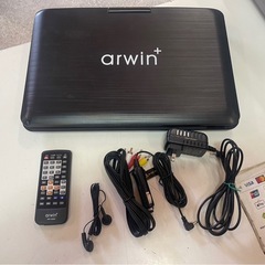 美品　arwin+　アーウィン　15.6インチ　ポータブル　DVDプレーヤー　APD-156NEO　ブラック　稼働確認済　中古　③の画像