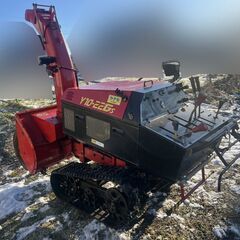 ヤナセ除雪機 Y10-22Gs 22馬力 実動 ゴムクローラー新品の画像