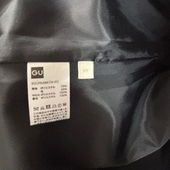 メンズ　GU グレンチェック　チェスターコート　 Sの画像