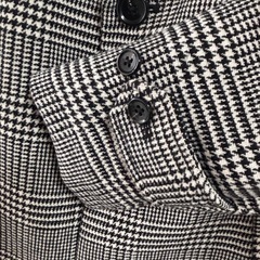 メンズ　GU グレンチェック　チェスターコート　 Sの画像