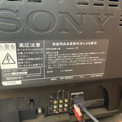 SONY ブラウン管テレビ  地デジチューナー
の画像