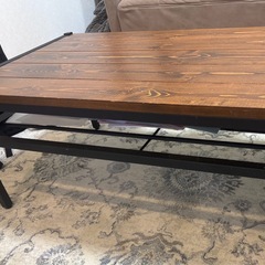 ローテーブル　ウッド調の画像