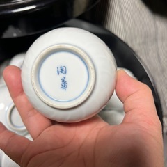 有田焼湯呑み21個に茶びつ付きの画像