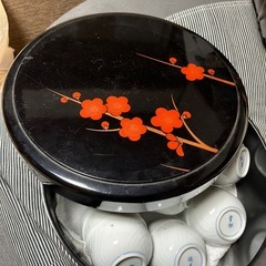 有田焼湯呑み21個に茶びつ付きの画像