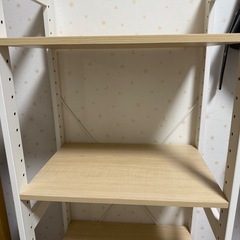 棚 木目調 収納の画像