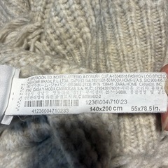 ZARA HOME ブランケット　ひざ掛け
の画像