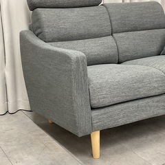 KK-19【新入荷　リサイクル品】ニトリ　N-ポケット　A4R 2シーターソファ　グレーの画像