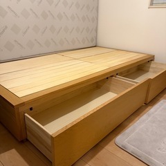 テンピュールマットレス＆無印ベットの画像