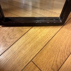 スタンドミラー ブラック 縦長デザインの画像