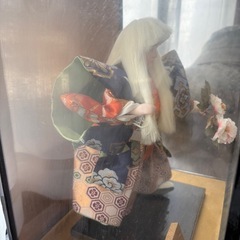 雛人形 鏡獅子製 桜の花束付きの画像