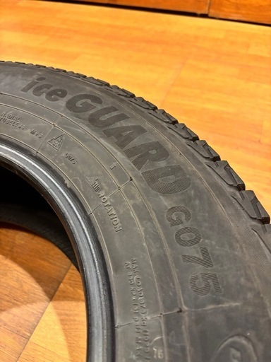 終了【スタッドレスタイヤ4本】2022年35週　YOKOHAMA ice GUARD 075 225/70R16