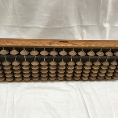 ☆ドリーム2号館☆ジモティー割引/昭和レトロ 木製そろばん ※シミ、汚れ有の画像