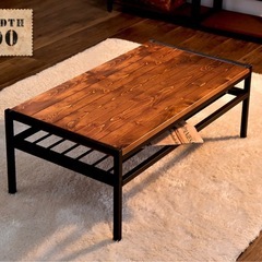 ローテーブル　ウッド調の画像