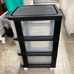 O 2511-388 サイドチェスト3段　キャスター付き　キズ汚れ有りの画像