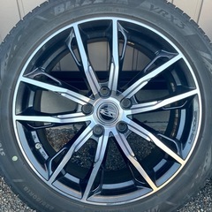 ホンダヴェゼル　社外品18インチホイール4本セット(ブロッケン)　スタッドレスタイヤ装着品(タイヤ山なし)　の画像