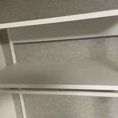 IKEA PLATSA プラッツァ　ホワイト ハンガーラック　別売り脚付きの画像