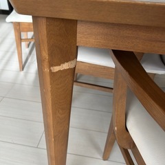 ダイニングテーブル、チェア6脚の画像