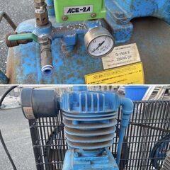 【久留米】【引き取り限定】【中古品】明治機械製作所 G-15CK6 エアコンプレッサ 三相200V 内容積70L ※配送不可 【ハンズクラフト久留米上津BP店】の画像