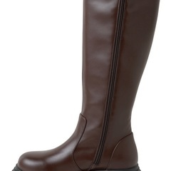 23.5㎝　レザー厚底ロングブーツの画像