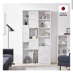 おしゃれ収納棚　大理石風   LOWYAの画像
