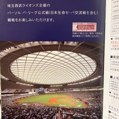 2026年 西武ライオンズ  内野指定席引換券の画像