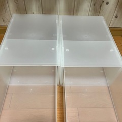 無印良品　ポリプロピレン　小物収納ケース　大2個セットで！無印　収納　の画像
